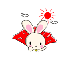 Rabbit enjoy life sticker #7546937