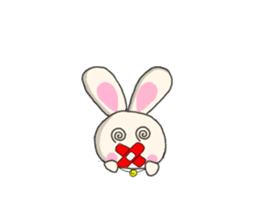 Rabbit enjoy life sticker #7546938