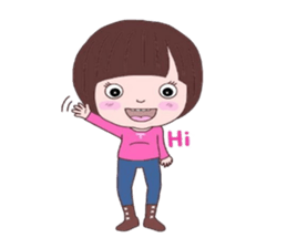 Tam girl ( English ) sticker #7546940