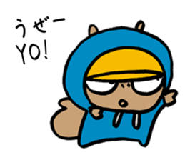 Squirrel Rapper sticker #7547013