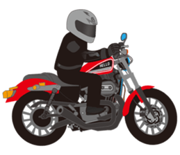 MOTO! BIKE! RACE! I LIKE motorcycle!3 sticker #7547060