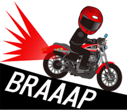 MOTO! BIKE! RACE! I LIKE motorcycle!3 sticker #7547061