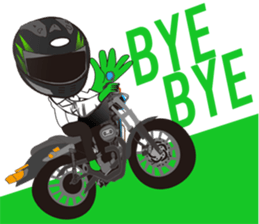MOTO! BIKE! RACE! I LIKE motorcycle!3 sticker #7547065