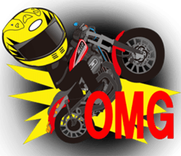 MOTO! BIKE! RACE! I LIKE motorcycle!3 sticker #7547066