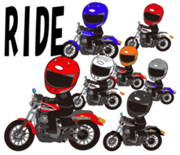 MOTO! BIKE! RACE! I LIKE motorcycle!3 sticker #7547085