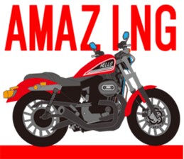MOTO! BIKE! RACE! I LIKE motorcycle!3 sticker #7547086