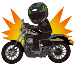 MOTO! BIKE! RACE! I LIKE motorcycle!3 sticker #7547095