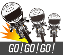 MOTO! BIKE! RACE! I LIKE motorcycle!3 sticker #7547096
