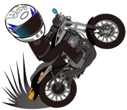 MOTO! BIKE! RACE! I LIKE motorcycle!3 sticker #7547098