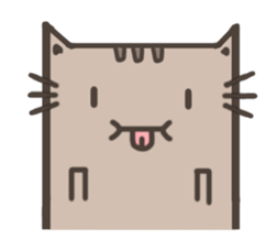 Lotte cat, The long long cat sticker #7547420