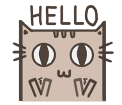 Lotte cat, The long long cat sticker #7547424