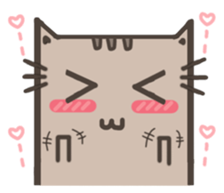 Lotte cat, The long long cat sticker #7547430