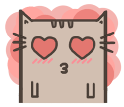 Lotte cat, The long long cat sticker #7547431