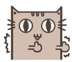 Lotte cat, The long long cat sticker #7547436