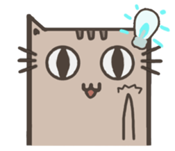 Lotte cat, The long long cat sticker #7547438