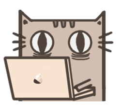 Lotte cat, The long long cat sticker #7547439