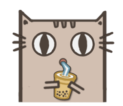 Lotte cat, The long long cat sticker #7547440