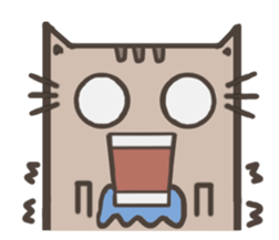 Lotte cat, The long long cat sticker #7547453