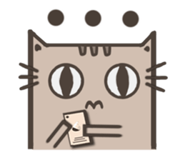 Lotte cat, The long long cat sticker #7547456