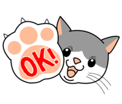 A cute world out of cat 2 sticker #7547700