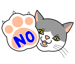 A cute world out of cat 2 sticker #7547701