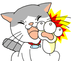 A cute world out of cat 2 sticker #7547708