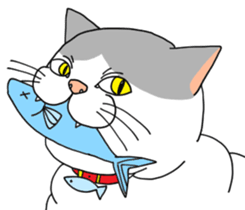 A cute world out of cat 2 sticker #7547713