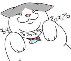 A cute world out of cat 2 sticker #7547715