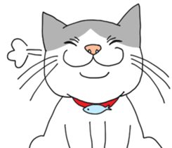 A cute world out of cat 2 sticker #7547722