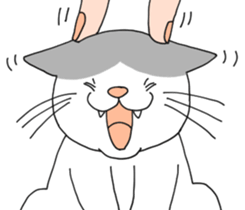 A cute world out of cat 2 sticker #7547725