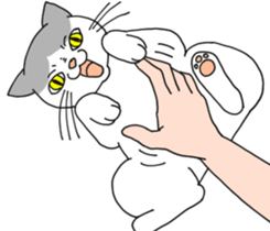 A cute world out of cat 2 sticker #7547727