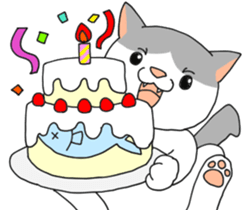 A cute world out of cat 2 sticker #7547729