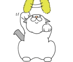 A cute world out of cat 2 sticker #7547733