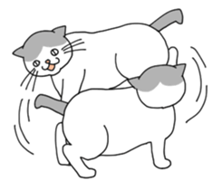 A cute world out of cat 2 sticker #7547734