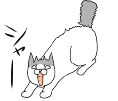 A cute world out of cat 2 sticker #7547736