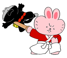 Ninja Cat & Samurai Rabbit sticker #7547930