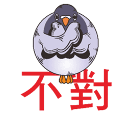 Messenger pigeon manure sticker #7548042