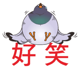 Messenger pigeon manure sticker #7548049