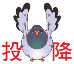 Messenger pigeon manure sticker #7548057