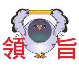 Messenger pigeon manure sticker #7548058
