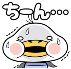 Cute plump gull sticker #7548237