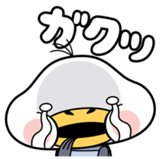 Cute plump gull sticker #7548239