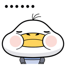Cute plump gull sticker #7548252