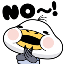 Cute plump gull sticker #7548259