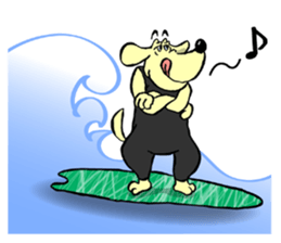Breeds,Surfer sticker #7549023