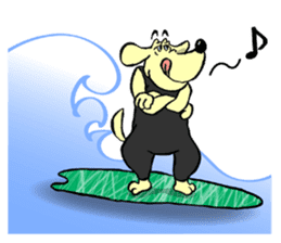 Breeds,Surfer sticker #7549023