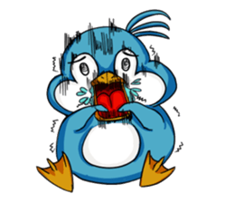 Throw away Penguin sticker #7549060