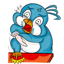 Throw away Penguin sticker #7549063