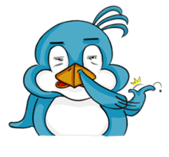 Throw away Penguin sticker #7549066