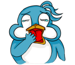 Throw away Penguin sticker #7549068